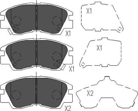 Kavo Parts KBP-5501 - Kit pastiglie freno, Freno a disco www.autoricambit.com