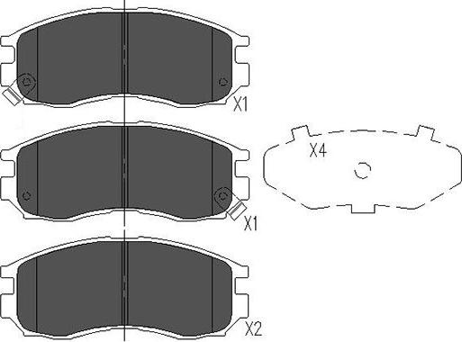 Kavo Parts KBP-5502 - Kit pastiglie freno, Freno a disco www.autoricambit.com