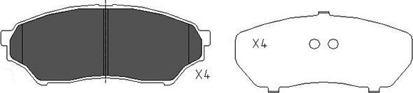 Kavo Parts KBP-5514 - Kit pastiglie freno, Freno a disco www.autoricambit.com