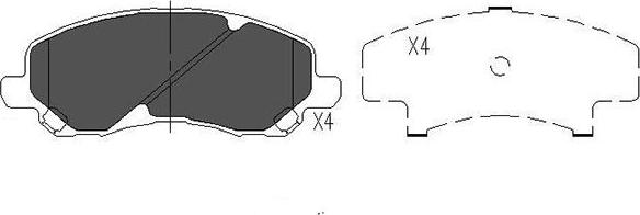 Kavo Parts KBP-5516 - Kit pastiglie freno, Freno a disco www.autoricambit.com