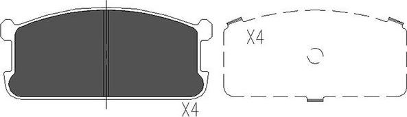 Kavo Parts KBP-5521 - Kit pastiglie freno, Freno a disco www.autoricambit.com