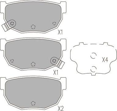 Kavo Parts KBP-6597 - Kit pastiglie freno, Freno a disco www.autoricambit.com