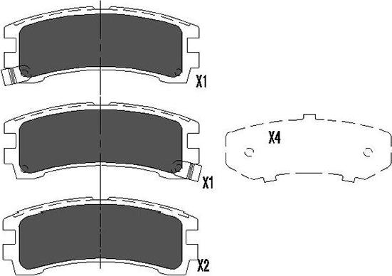 Kavo Parts KBP-6549 - Kit pastiglie freno, Freno a disco www.autoricambit.com