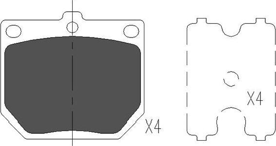 Kavo Parts KBP-6569 - Kit pastiglie freno, Freno a disco www.autoricambit.com