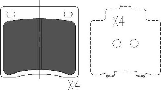 Kavo Parts KBP-6568 - Kit pastiglie freno, Freno a disco www.autoricambit.com