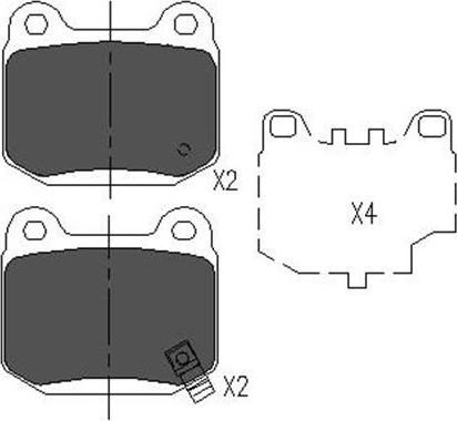 Kavo Parts KBP-6562 - Kit pastiglie freno, Freno a disco www.autoricambit.com