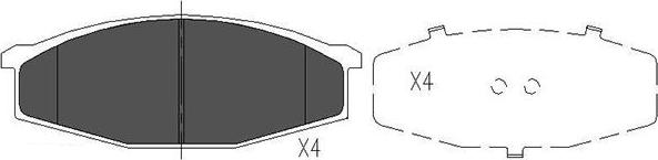 Kavo Parts KBP-6501 - Kit pastiglie freno, Freno a disco www.autoricambit.com