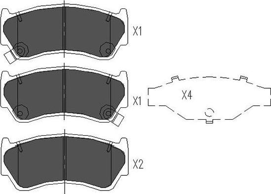 Kavo Parts KBP-6508 - Kit pastiglie freno, Freno a disco www.autoricambit.com