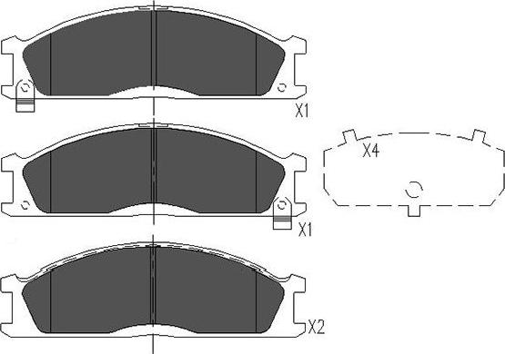 Kavo Parts KBP-6503 - Kit pastiglie freno, Freno a disco www.autoricambit.com