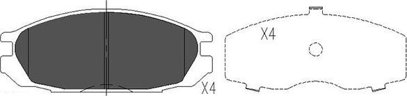 Kavo Parts KBP-6510 - Kit pastiglie freno, Freno a disco www.autoricambit.com