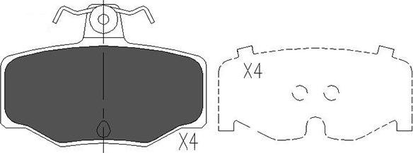 Kavo Parts KBP-6511 - Kit pastiglie freno, Freno a disco www.autoricambit.com