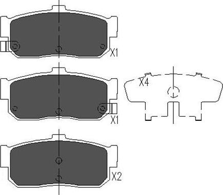 Kavo Parts KBP-6512 - Kit pastiglie freno, Freno a disco www.autoricambit.com