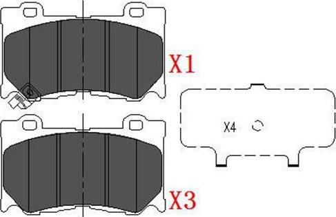 Kavo Parts KBP-6581 - Kit pastiglie freno, Freno a disco www.autoricambit.com