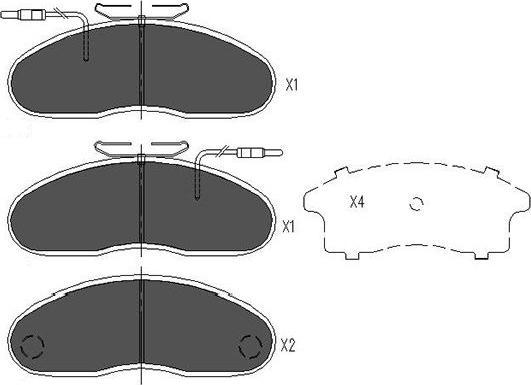 Kavo Parts KBP-6535 - Kit pastiglie freno, Freno a disco www.autoricambit.com