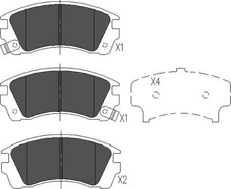 Kavo Parts KBP-6532 - Kit pastiglie freno, Freno a disco www.autoricambit.com