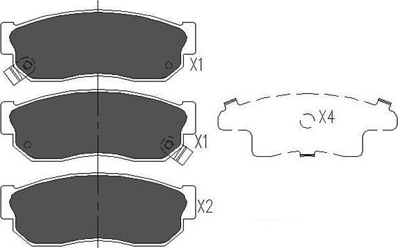 Kavo Parts KBP-6526 - Kit pastiglie freno, Freno a disco www.autoricambit.com