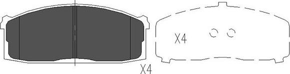 Kavo Parts KBP-6521 - Kit pastiglie freno, Freno a disco www.autoricambit.com