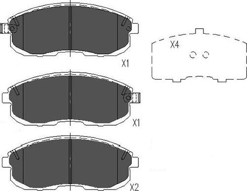 Kavo Parts KBP-6528 - Kit pastiglie freno, Freno a disco www.autoricambit.com