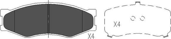 Kavo Parts KBP-6522 - Kit pastiglie freno, Freno a disco www.autoricambit.com