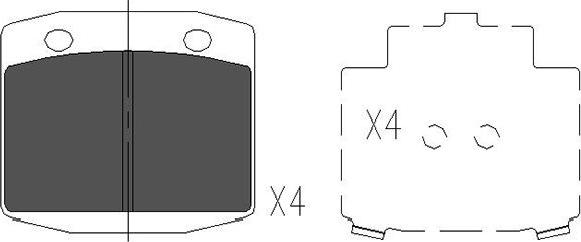 Kavo Parts KBP-6570 - Kit pastiglie freno, Freno a disco www.autoricambit.com