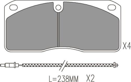 Kavo Parts KBP-6622 - Kit pastiglie freno, Freno a disco www.autoricambit.com