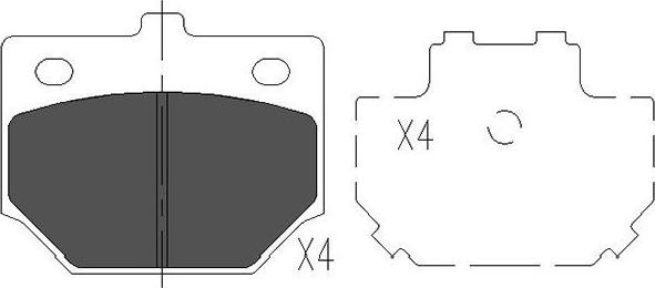 Kavo Parts KBP-1509 - Kit pastiglie freno, Freno a disco www.autoricambit.com