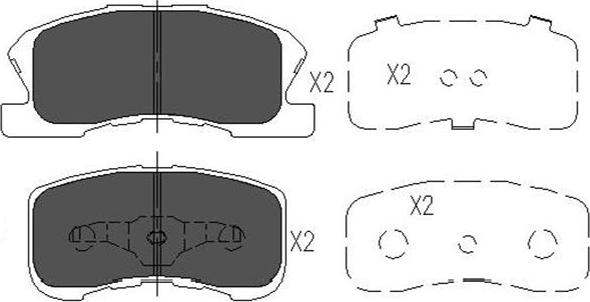 Kavo Parts KBP-1508 - Kit pastiglie freno, Freno a disco www.autoricambit.com