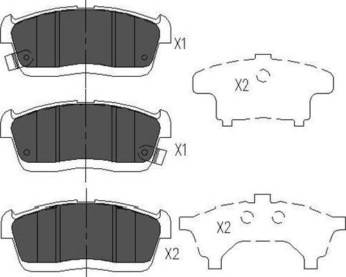 Kavo Parts KBP-1515 - Kit pastiglie freno, Freno a disco www.autoricambit.com