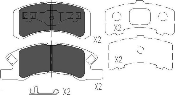 Kavo Parts KBP-1511 - Kit pastiglie freno, Freno a disco www.autoricambit.com