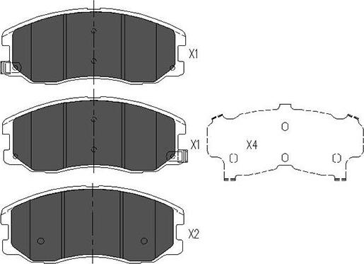 Kavo Parts KBP-1009 - Kit pastiglie freno, Freno a disco www.autoricambit.com