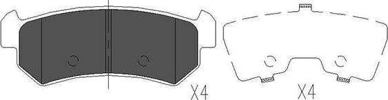 Kavo Parts KBP-1007 - Kit pastiglie freno, Freno a disco www.autoricambit.com