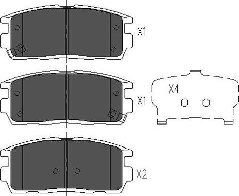 Kavo Parts KBP-1010 - Kit pastiglie freno, Freno a disco www.autoricambit.com