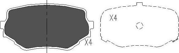 Kavo Parts KBP-8506 - Kit pastiglie freno, Freno a disco www.autoricambit.com