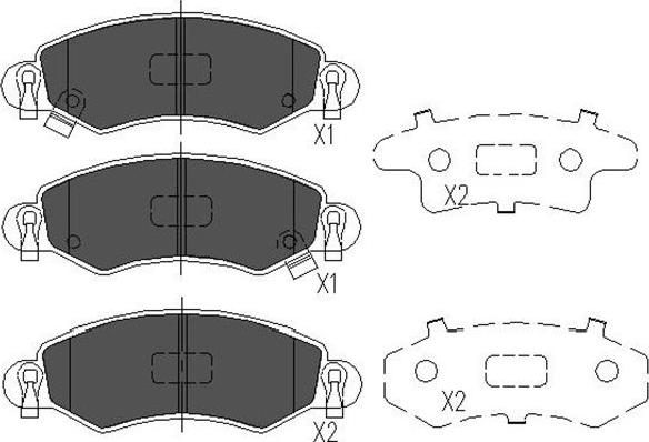 Kavo Parts KBP-8508 - Kit pastiglie freno, Freno a disco www.autoricambit.com