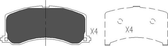 Kavo Parts KBP-8517 - Kit pastiglie freno, Freno a disco www.autoricambit.com