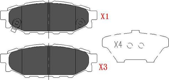 Kavo Parts KBP-8005 - Kit pastiglie freno, Freno a disco www.autoricambit.com