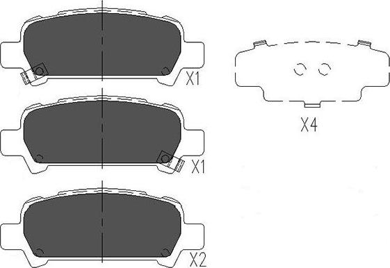 Kavo Parts KBP-8002 - Kit pastiglie freno, Freno a disco www.autoricambit.com