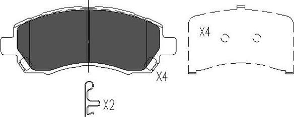 Kavo Parts KBP-8015 - Kit pastiglie freno, Freno a disco www.autoricambit.com