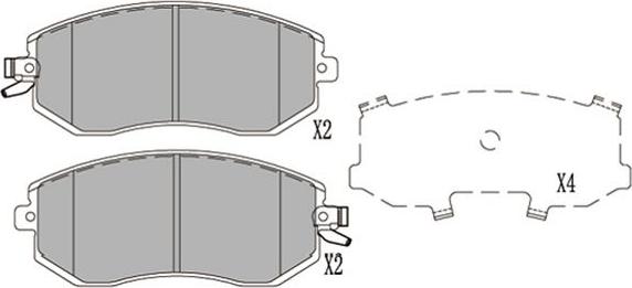 Kavo Parts KBP-8025 - Kit pastiglie freno, Freno a disco www.autoricambit.com