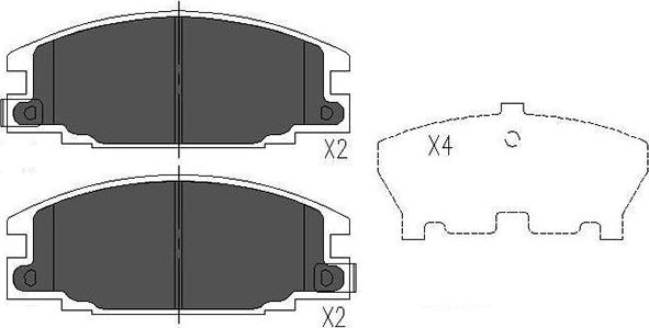 Kavo Parts KBP-3503 - Kit pastiglie freno, Freno a disco www.autoricambit.com