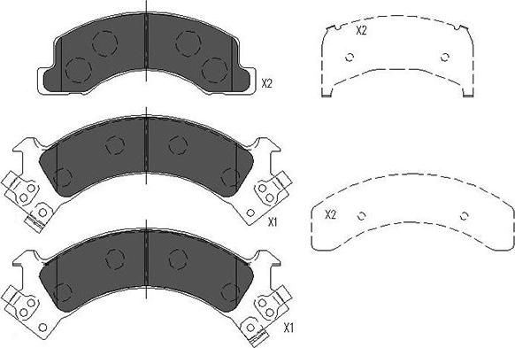 Kavo Parts KBP-3516 - Kit pastiglie freno, Freno a disco www.autoricambit.com