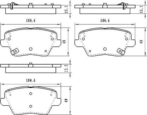 Kavo Parts KBP-3058 - Kit pastiglie freno, Freno a disco www.autoricambit.com