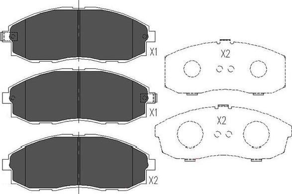 Kavo Parts KBP-3003 - Kit pastiglie freno, Freno a disco www.autoricambit.com