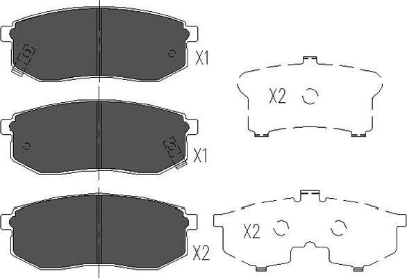 Kavo Parts KBP-3013 - Kit pastiglie freno, Freno a disco www.autoricambit.com