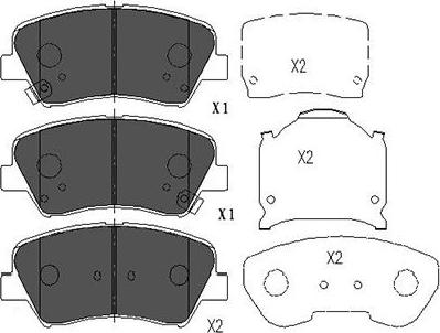 Kavo Parts KBP-3030 - Kit pastiglie freno, Freno a disco www.autoricambit.com