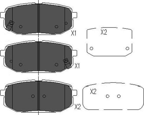 Kavo Parts KBP-3032 - Kit pastiglie freno, Freno a disco www.autoricambit.com