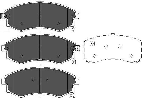 Kavo Parts KBP-3029 - Kit pastiglie freno, Freno a disco www.autoricambit.com