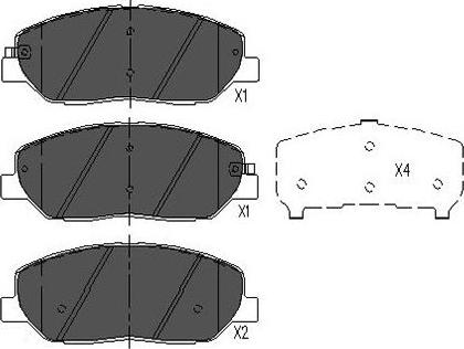 Kavo Parts KBP-3023 - Kit pastiglie freno, Freno a disco www.autoricambit.com