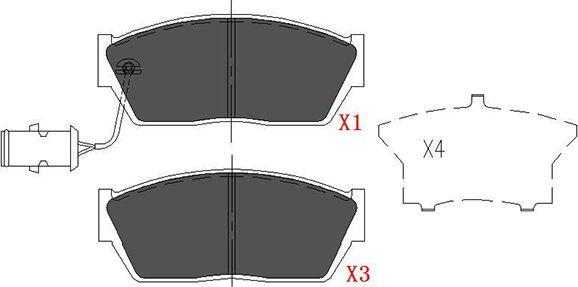 Kavo Parts KBP-2018 - Kit pastiglie freno, Freno a disco www.autoricambit.com