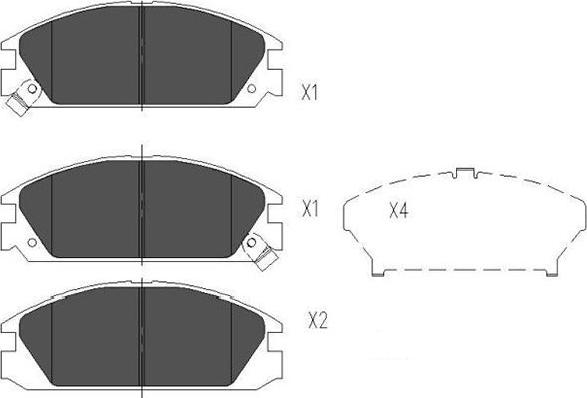 Kavo Parts KBP-2020 - Kit pastiglie freno, Freno a disco www.autoricambit.com